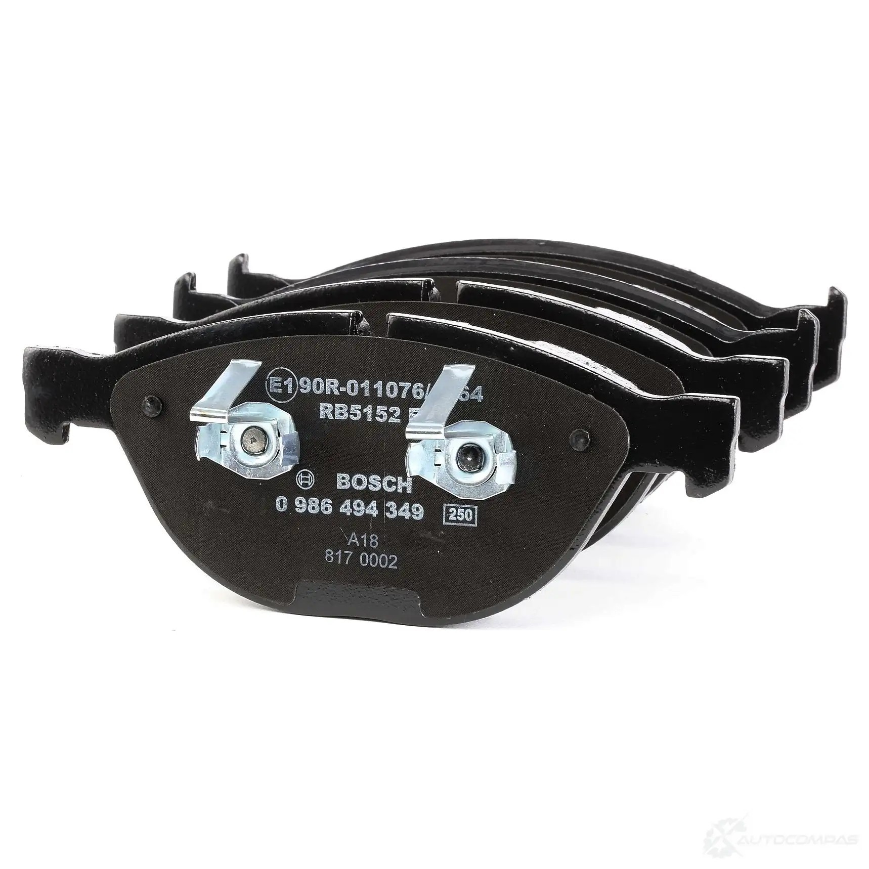 Тормозные колодки, комплект BOSCH 342336 0986494349 23791 7821D115