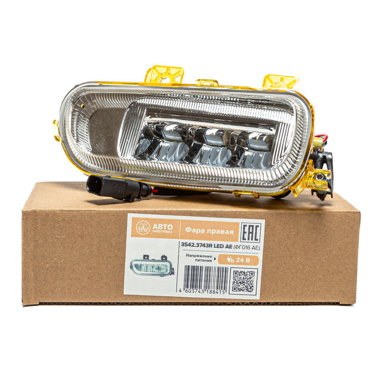 Фара противотуманная КАМАЗ-5490, MERCEDES Axor правая LED AVTOELECTRICA