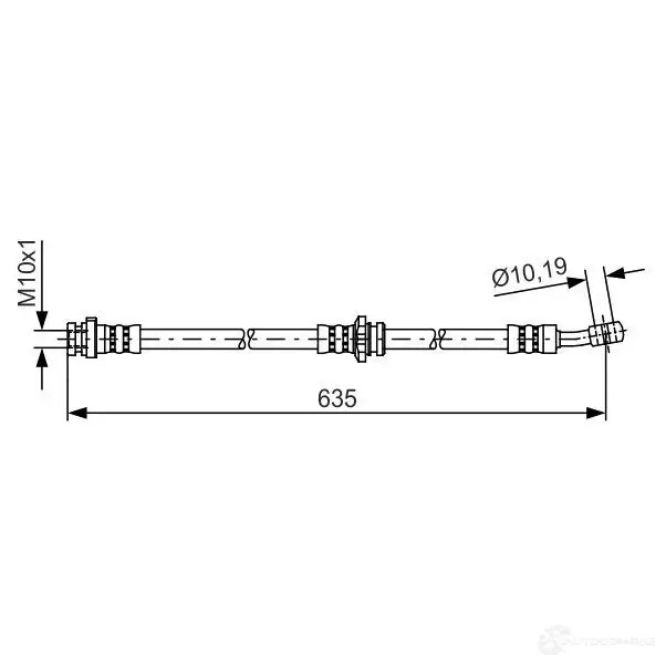 Тормозной шланг BOSCH 354531 C9SJC BH13 21 1987481433