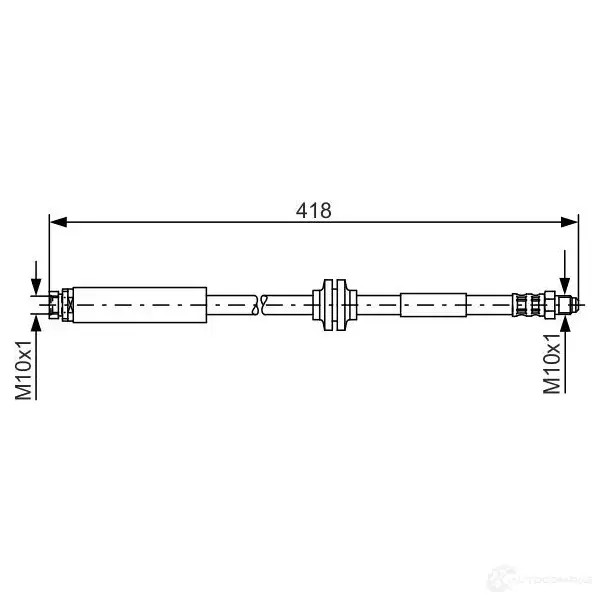 Тормозной шланг BOSCH MU0HC9 1987481058 BH95 0 354177