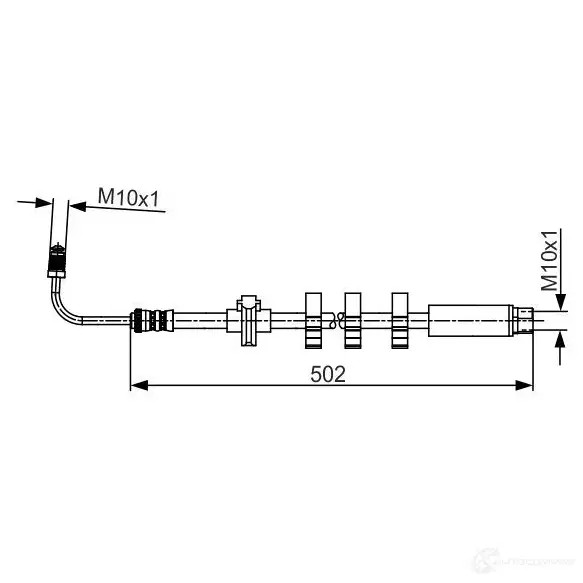 Тормозной шланг BOSCH 1987481265 NLGNO0 BH11 57 354374