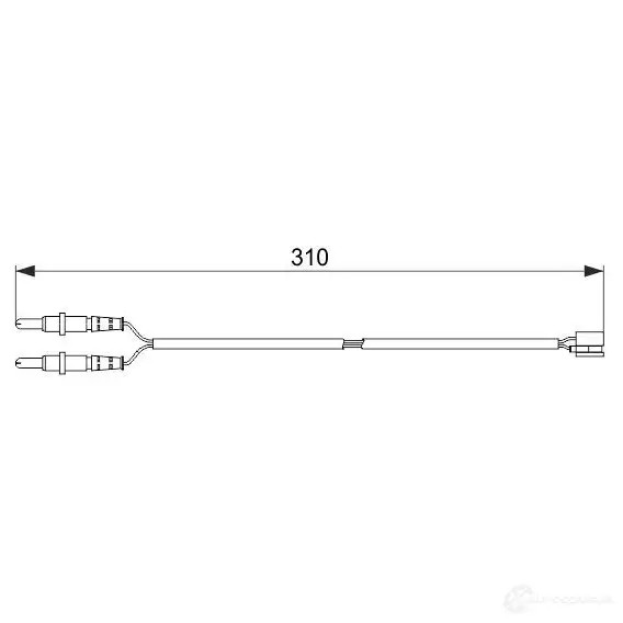 Датчик износа тормозных колодок BOSCH A P619 1987474519 DBB84KD 351948