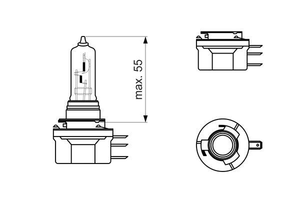 Галогеновая лампа BOSCH 8 VOM7BP 1440042763 1987301099