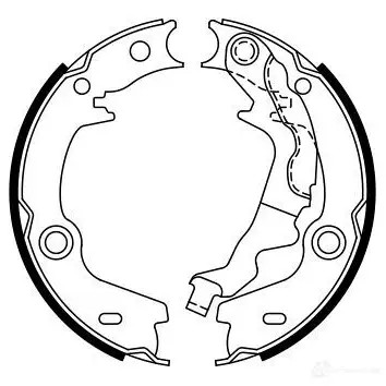 Тормозные колодки ручника, комплект BOSCH B S981 341812 WTDUH 0986487761