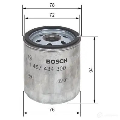 Топливный фильтр BOSCH 349463 DN 300 1457434300 N 4300