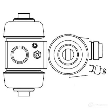 Рабочий тормозной цилиндр BOSCH f026002373 369503 W C2373 D0KW4TM