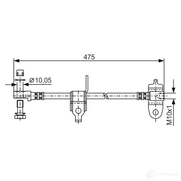 Тормозной шланг BOSCH 1987481045 H4G8JG 354165 BH9 37