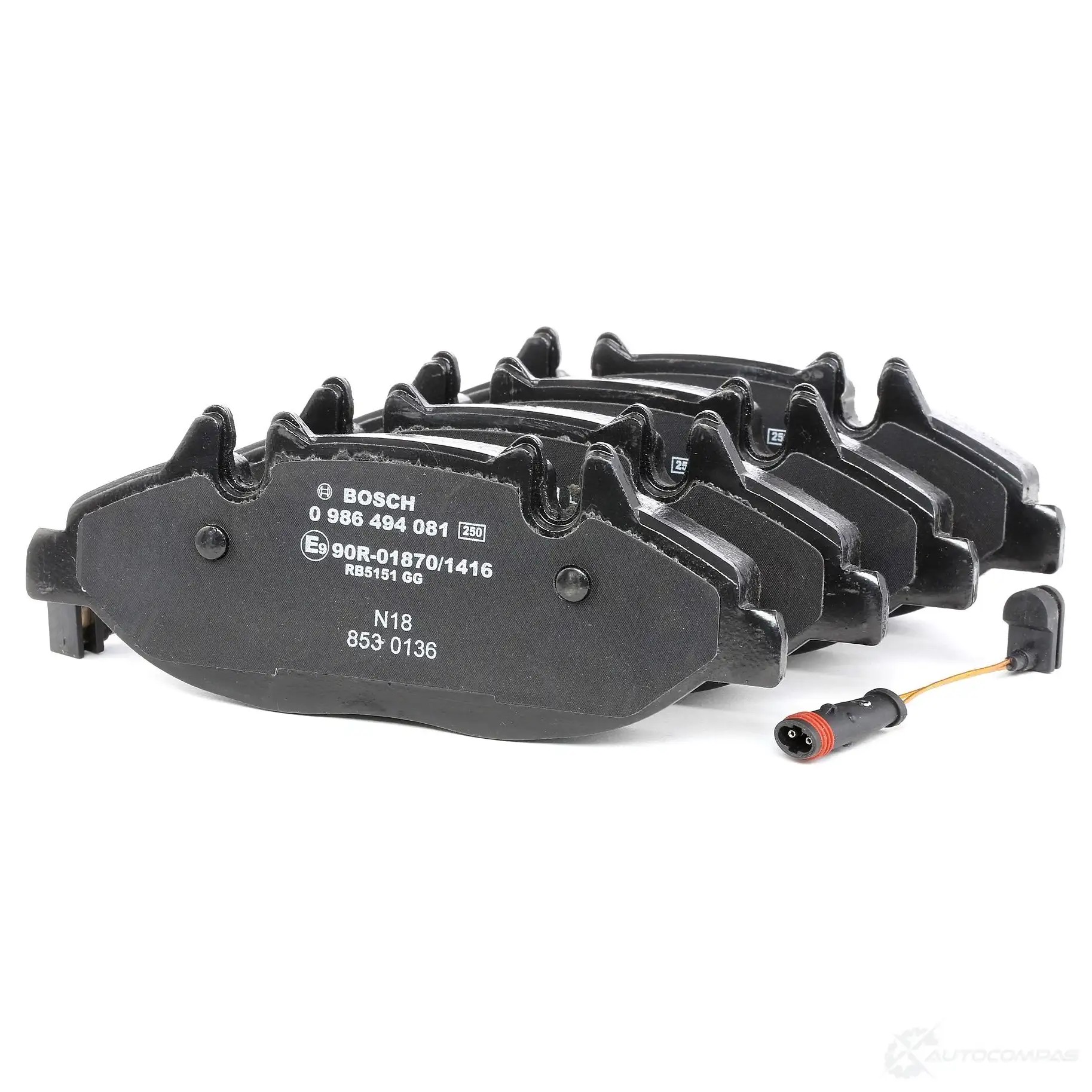 Тормозные колодки, комплект BOSCH 0986494081 2 4007 90R01139-254 342090