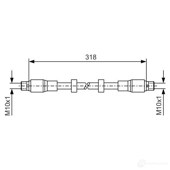 Тормозной шланг BOSCH BH85 1 1987476247 4ADAN 352771