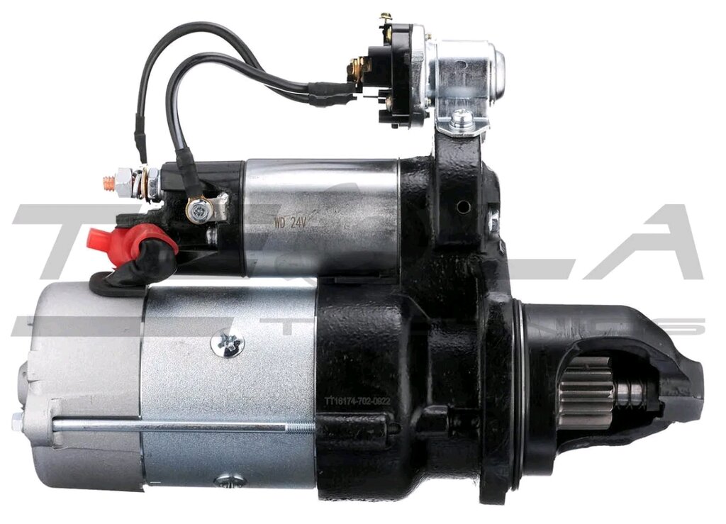 Стартер КАМАЗ, ПАЗ, КАВЗ дв.CUMMINS EQB 180-20, 210 24В z=12 6.0кВт TESLA TECHNICS