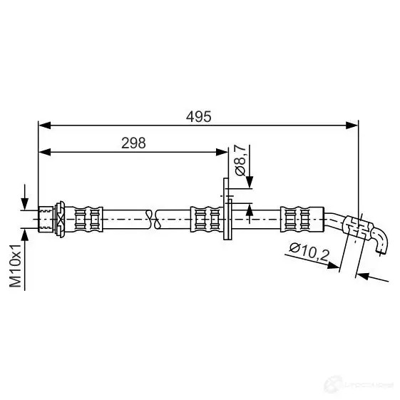 Тормозной шланг BOSCH GCNLV 1987476962 BH60 6 353281