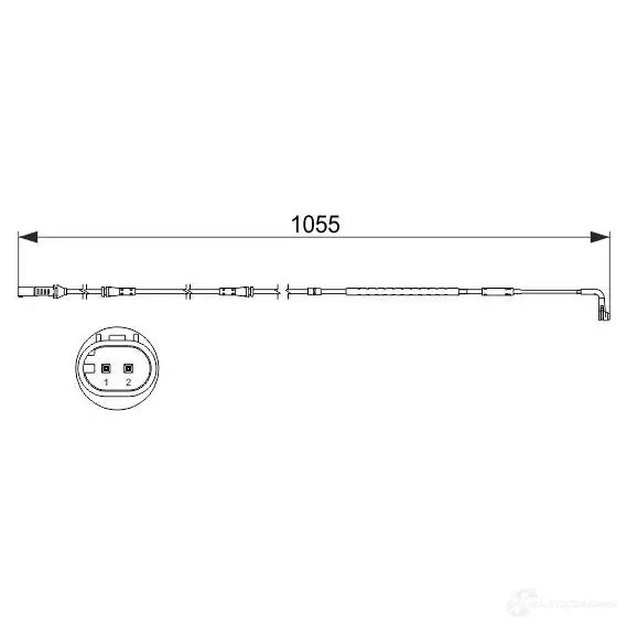 Датчик износа тормозных колодок BOSCH A P834 K8HS7 351504 1987473506