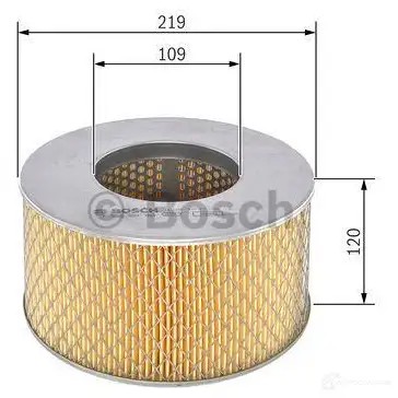 Воздушный фильтр BOSCH 370048 S019 3 f026400193 N888J