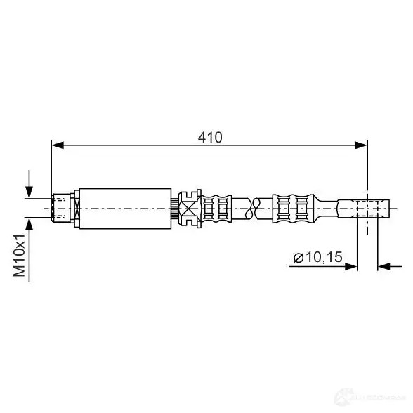Тормозной шланг BOSCH BH4 80 353166 DSUD15 1987476805