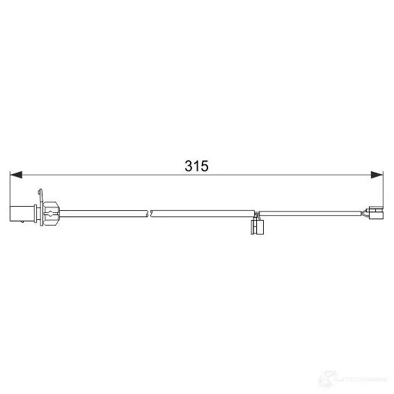 Датчик износа тормозных колодок BOSCH 351947 03HVNI AP6 18 1987474518