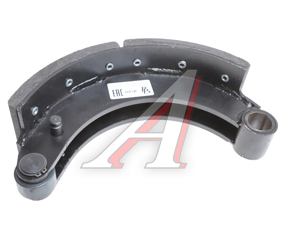 Колодки тормозные JAC N120 КАМАЗ Компас-12 передние барабанные (1шт.) (верхняя) BRAKE BLOCKS
