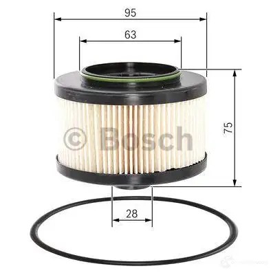 Топливный фильтр BOSCH S8RI53 f026402083 N 2083 370378