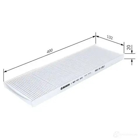 Салонный фильтр BOSCH EIR5SW M 1210 1987431210 350875