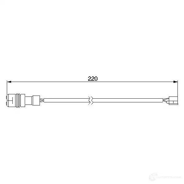 Датчик износа тормозных колодок BOSCH AP229 352251 9 81 1987474981
