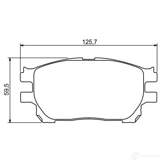 Тормозные колодки, комплект BOSCH 23759 BP1148 0986494212 342200