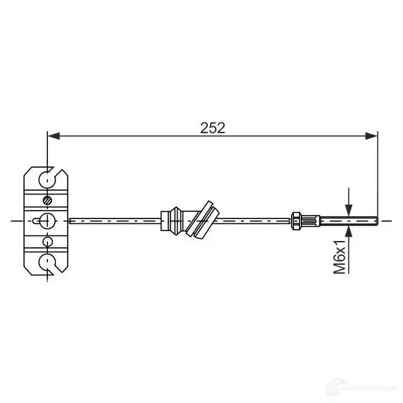 Трос ручника, стояночного тормоза BOSCH B C373 1987477503 5S5PC 353639