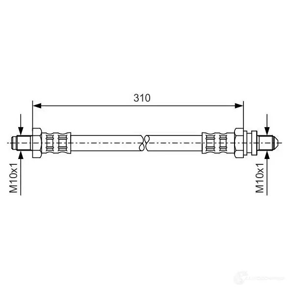 Тормозной шланг BOSCH B H121 352862 1987476407 GO4K4TV