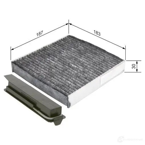 Салонный фильтр BOSCH RORG9 R 5501 1987435501 351349