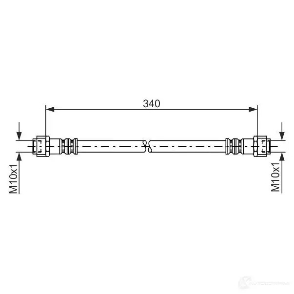 Тормозной шланг BOSCH 352666 1987476118 80C1ZP4 BH7 21