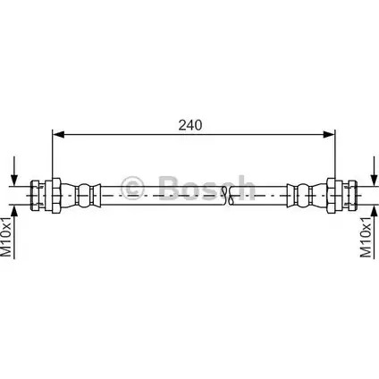 Тормозной шланг Bosch BH143 7 1 987 481 553 BH1613 354649