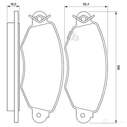 Тормозные колодки, комплект BOSCH 23 577 0986424691 90R 01029/358 336374