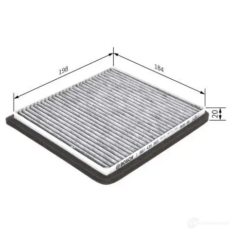 Салонный фильтр BOSCH 1193504909 FTDHV R 5563 1987435563