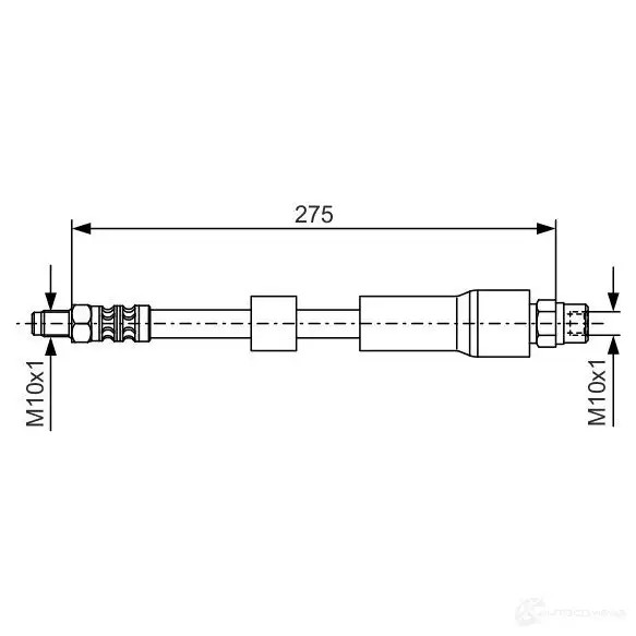 Тормозной шланг BOSCH ZFOPDSP 352715 BH74 7 1987476174