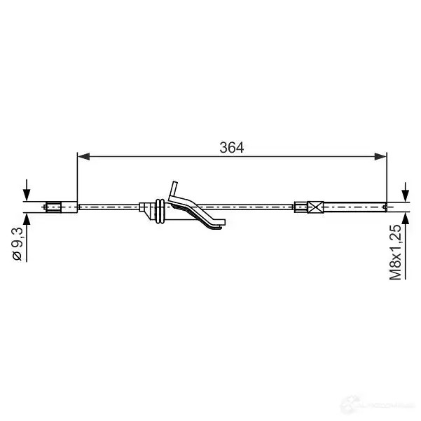 Трос ручника, стояночного тормоза BOSCH QN0I Z 4047025071024 355421 1987482371