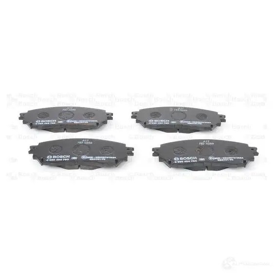 Тормозные колодки, комплект BOSCH BP1967 1193484129 0986494793 25725