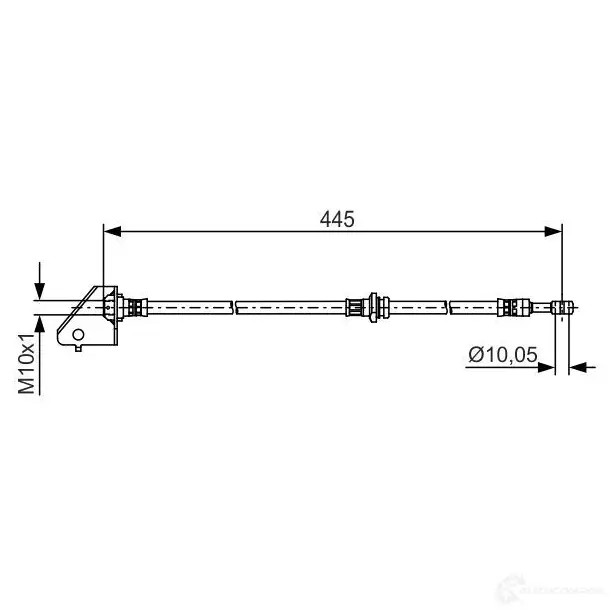 Тормозной шланг BOSCH BH 1383 354593 96L6G2 1987481497