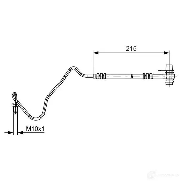 Тормозной шланг BOSCH IQKNI 354629 BH14 17 1987481533