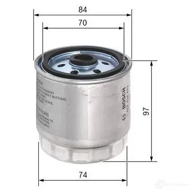 Топливный фильтр BOSCH OTB2O0V 349500 1457434443 N 4443