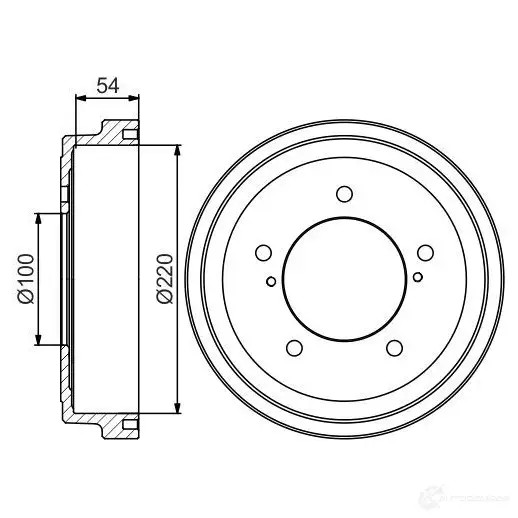 Тормозной барабан BOSCH 8GG6LQ8 0986477236 338631 DB30 7