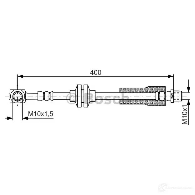 Тормозной шланг BOSCH 1987481803 V5IW8RA 354896 BH1 687