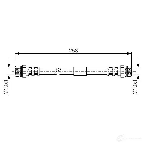 Тормозной шланг BOSCH INR0ME BH126 1 354468 1987481369