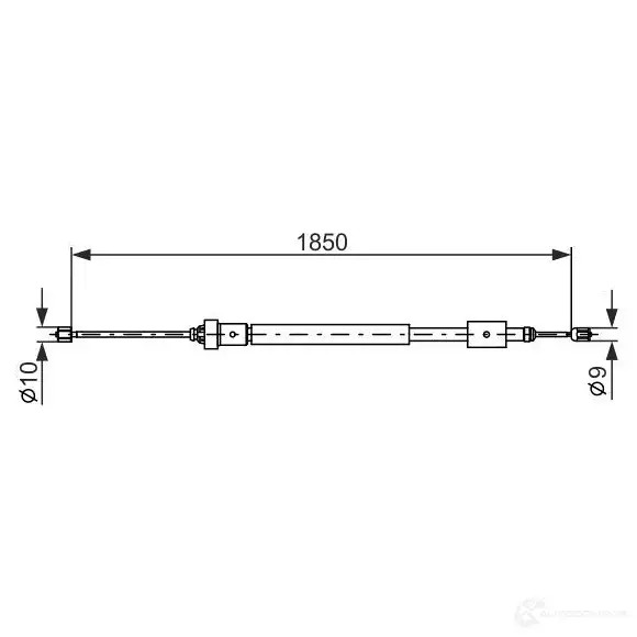 Трос ручника, стояночного тормоза BOSCH 46JUZ 1987477595 353716 B C457