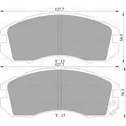 Тормозные колодки, дисковые, комплект Bosch 1193485805 BP5796 0 986 505 796 7 350-D470