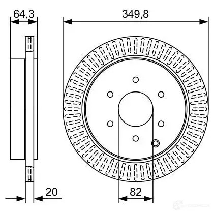Тормозной диск BOSCH NN237 1193480184 0986479w46 BD26 03