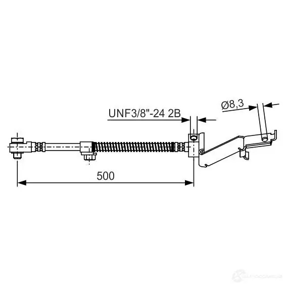 Тормозной шланг BOSCH BH5 09 353197 EUPSYLU 1987476865