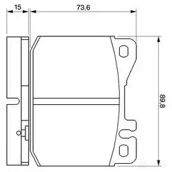 Тормозные колодки, комплект BOSCH 337866 BP646 0986463921 20 392