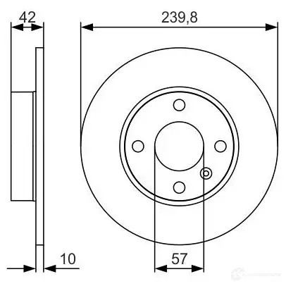 Тормозной диск BOSCH 340455 E1 90R-02C0355/0111 0986479s52 BD1935