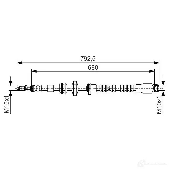 Тормозной шланг BOSCH BH1 430 354642 1987481546 YBZT1