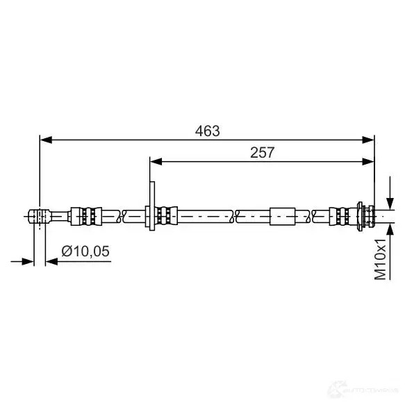 Тормозной шланг BOSCH BH128 8 354499 1987481400 98BV2