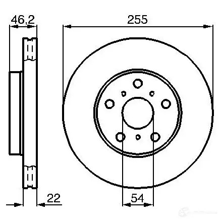 Тормозной диск BOSCH 339141 0986478725 BD638 E1 90 R - 02C0074/0552