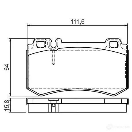 Тормозные колодки, комплект BOSCH 7886D984; 8219D984 0986494356 342343 23478